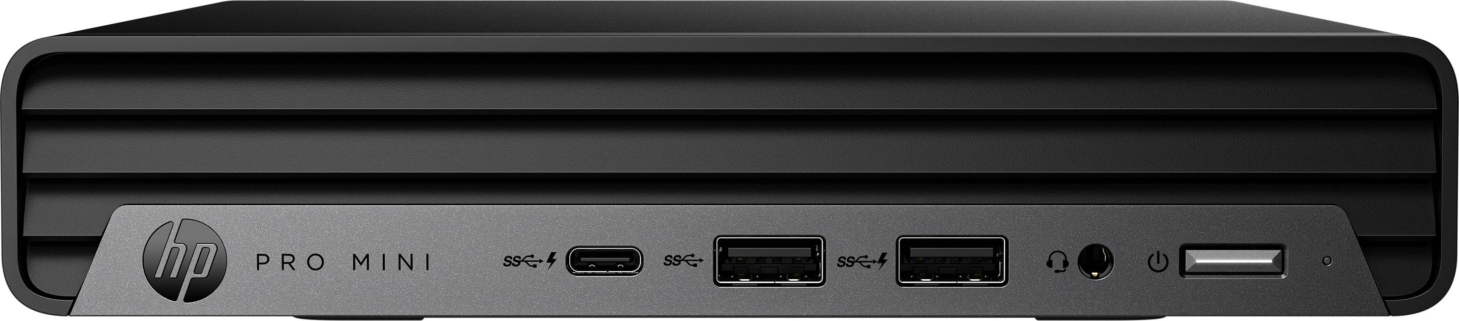 HP Pro Mini 400 G9 Intel® Core™ i3 i3-14100T 16 GB DDR5-SDRAM 512 GB SSD Windows 11 Pro Mini PC Zwart