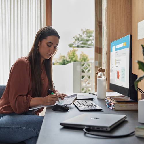 HP ProOne 440 G9 Intel® Core™ i5 i5-14500T 60,5 cm (23.8") 1920 x 1080 Pixels Touchscreen Alles-in-één-pc 16 GB DDR5-SDRAM 512 GB SSD Windows 11 Pro Wi-Fi 6E (802.11ax) Zwart