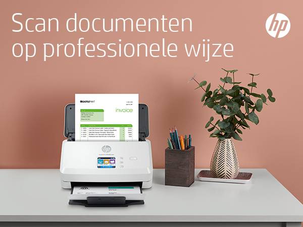 HP Scanjet Pro N4000 snw1 Sheet-feed Scanner Paginascanner 600 x 600 DPI A4 Zwart, Wit