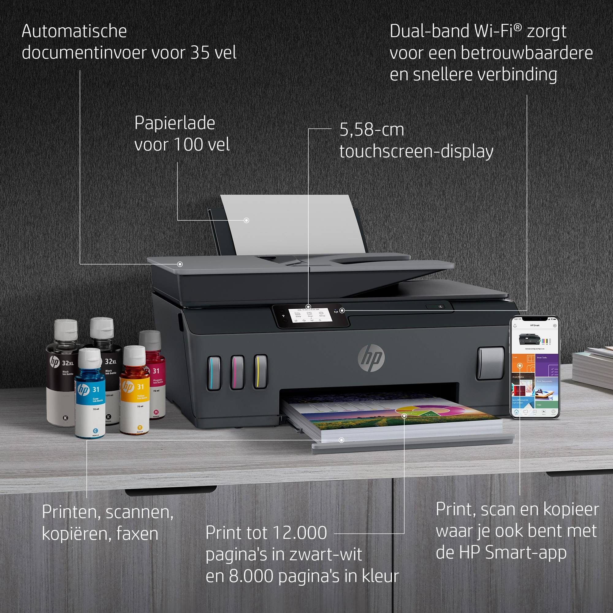 HP Smart Tank Plus 655 draadloze All-in-One