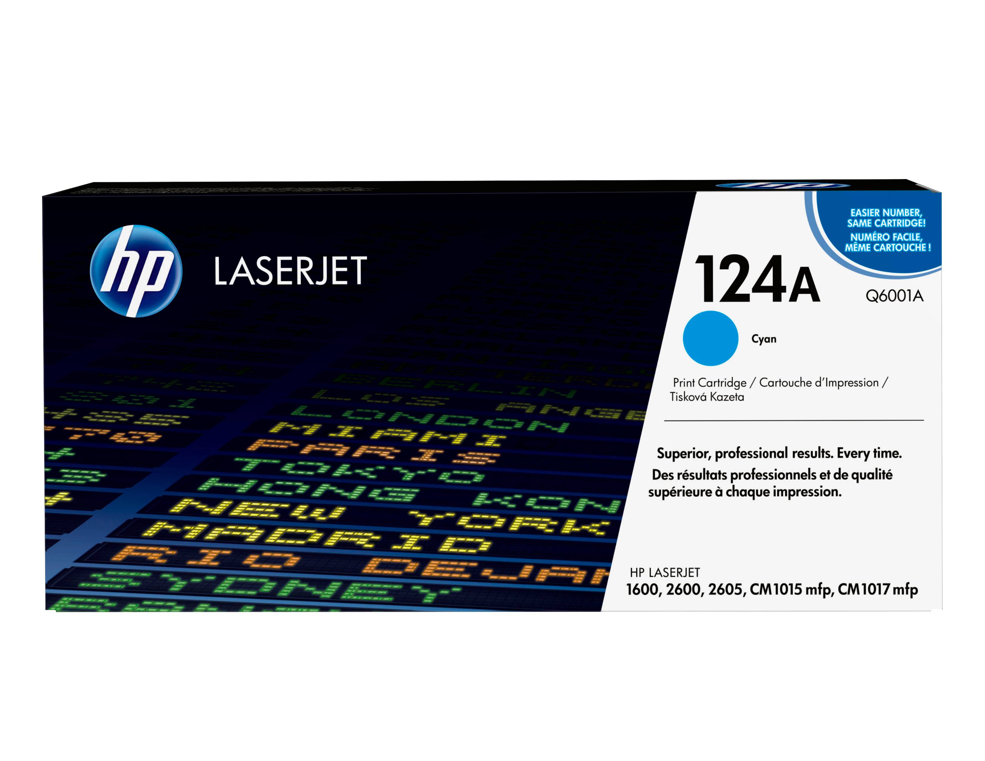 HP 124A originele cyaan LaserJet tonercartridge