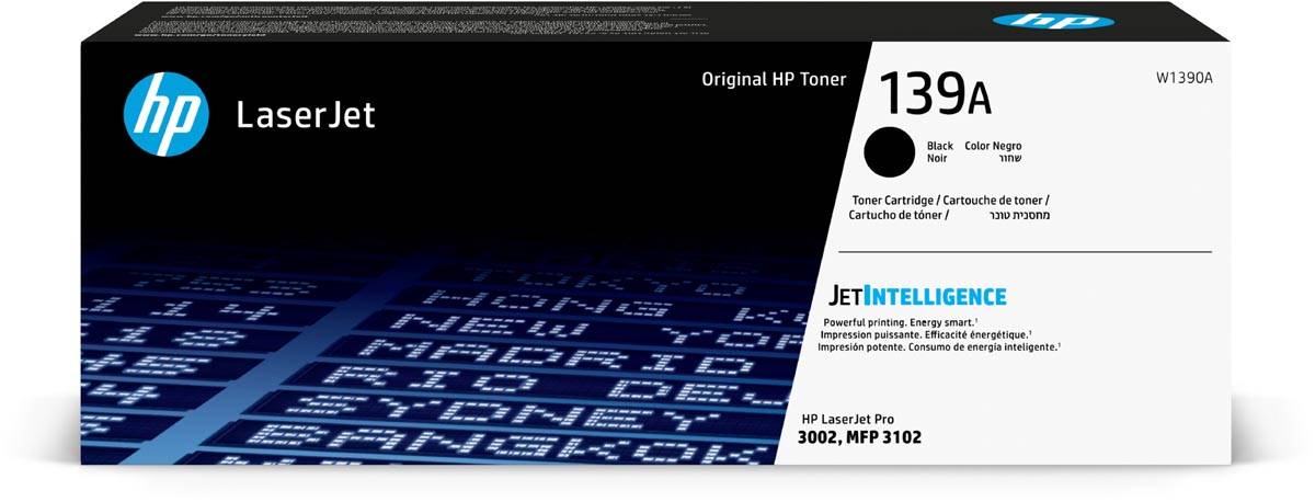 HP toner 139A, 1.500 pagina's, OEM W1390A, zwart
