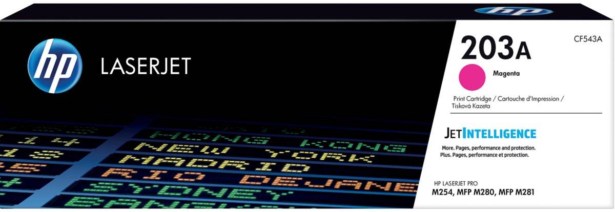 HP toner 203A, 1.300 pagina's, OEM CF543A, magenta
