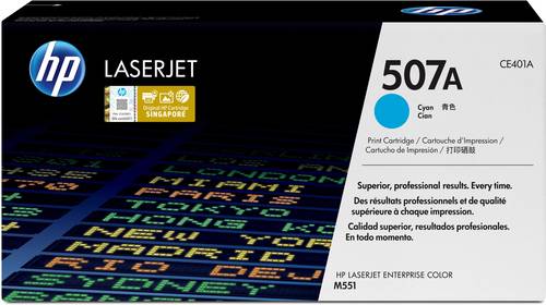 HP 507A originele cyaan LaserJet tonercartridge