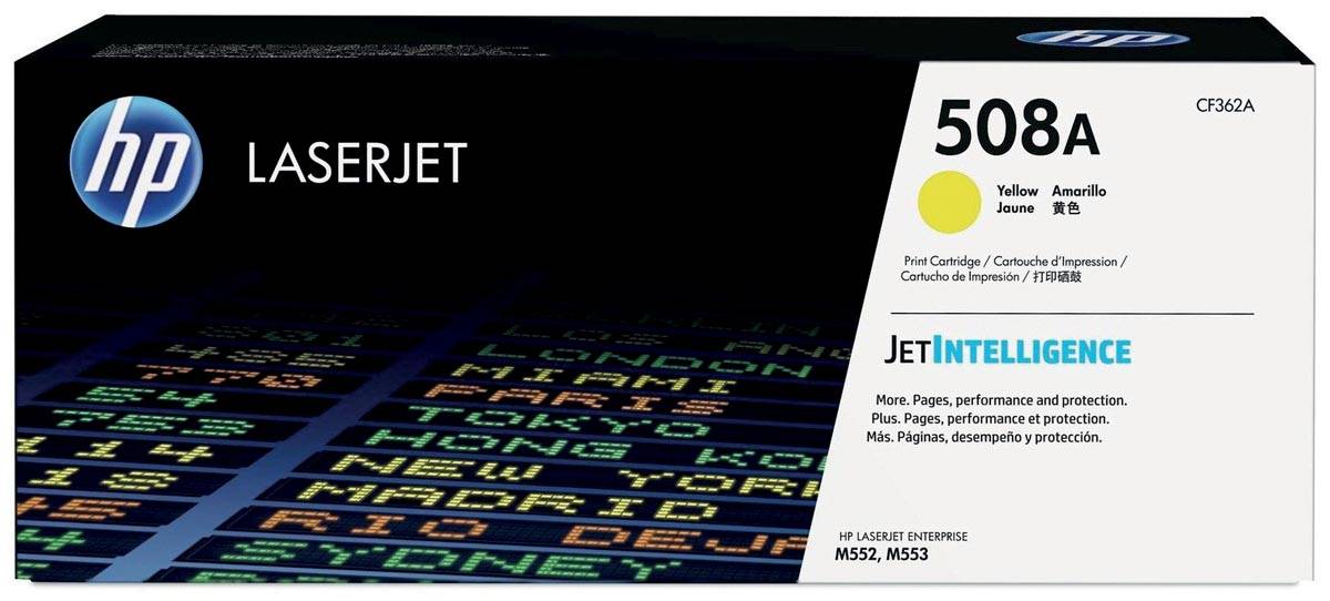 HP toner 508A, 5 000 pagina's, OEM CF362A, geel