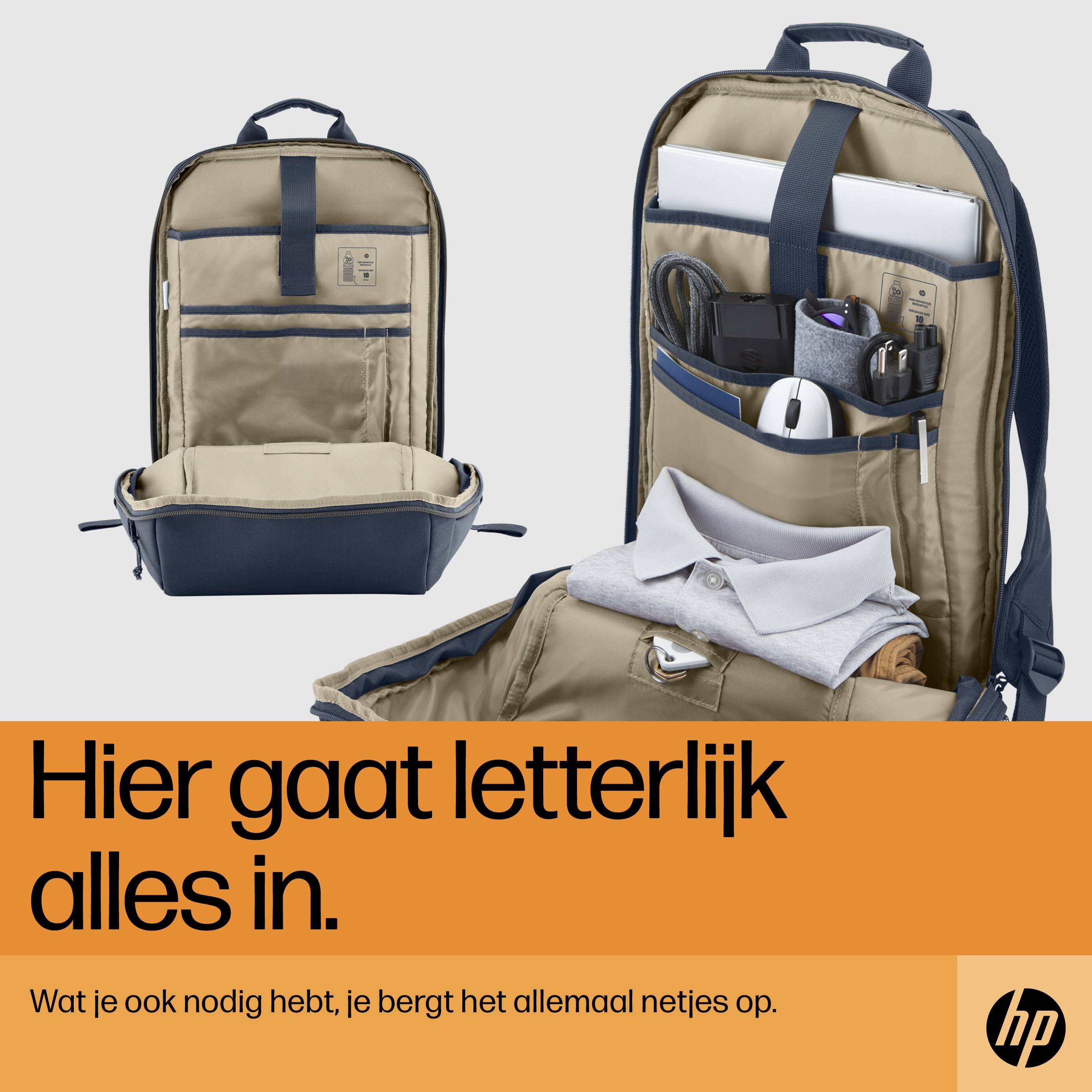 HP Travel 15,6 Blue Night Laptop Backpack, 18 liter