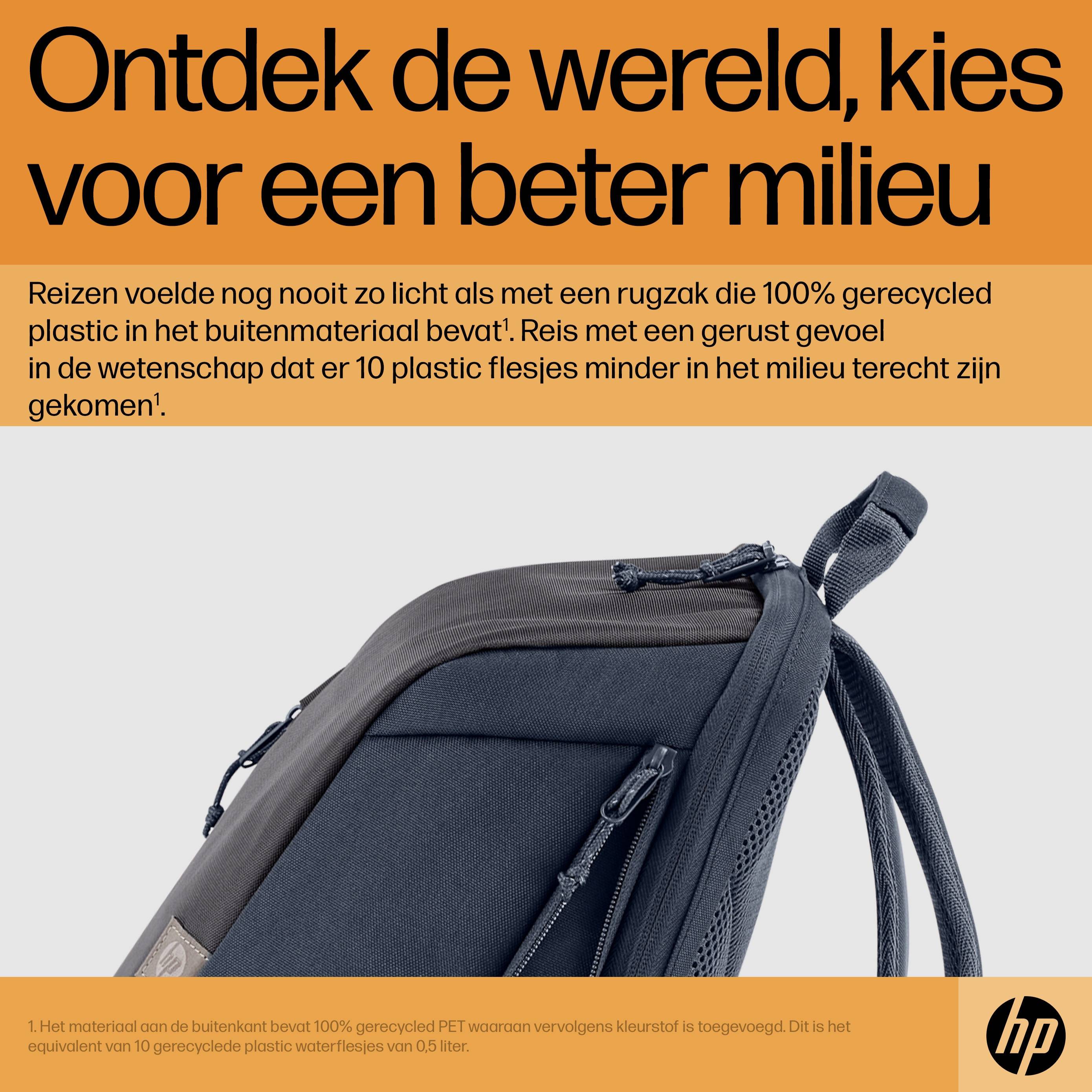 HP Travel 15,6 Blue Night Laptop Backpack, 18 liter