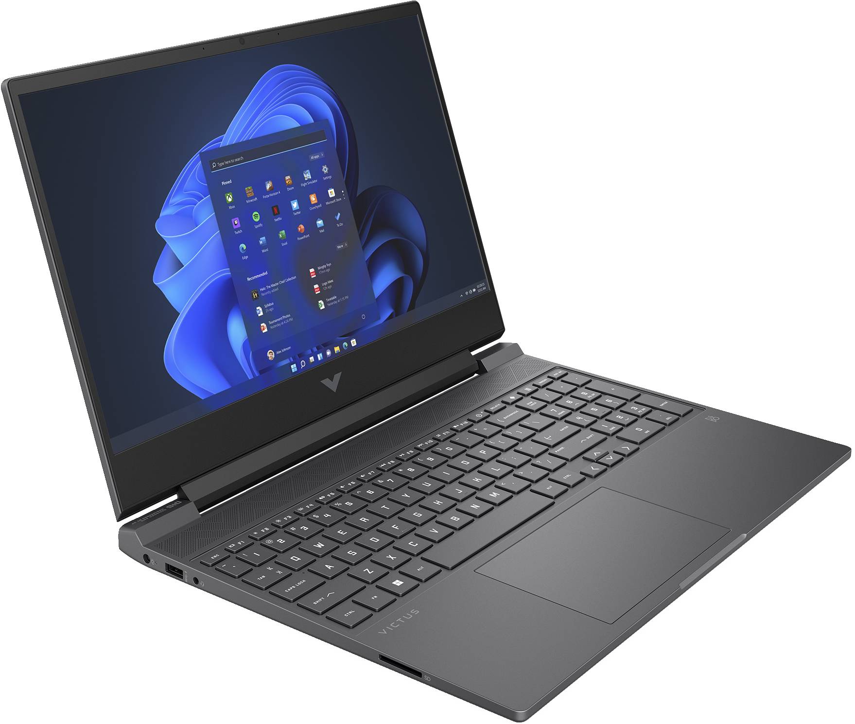 HP Victus Gaming 15-fa1015nd Intel® Core™ i5 i5-12450H Laptop 39,6 cm (15.6") Full HD 16 GB DDR4-SDRAM 512 GB SSD NVIDIA GeForce RTX 2050 Wi-Fi 6 (802.11ax) Windows 11 Home Zwart