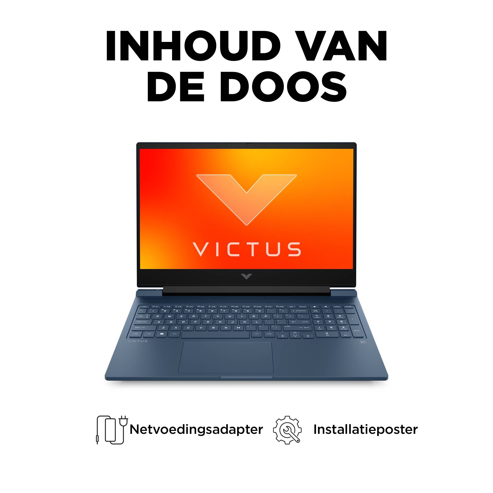 HP Victus Gaming 16-r0054nd Intel® Core™ i7 i7-13620H Laptop 40,9 cm (16.1") Full HD 16 GB DDR5-SDRAM 512 GB SSD NVIDIA GeForce RTX 4070 Wi-Fi 6 (802.11ax) Windows 11 Home Zwart