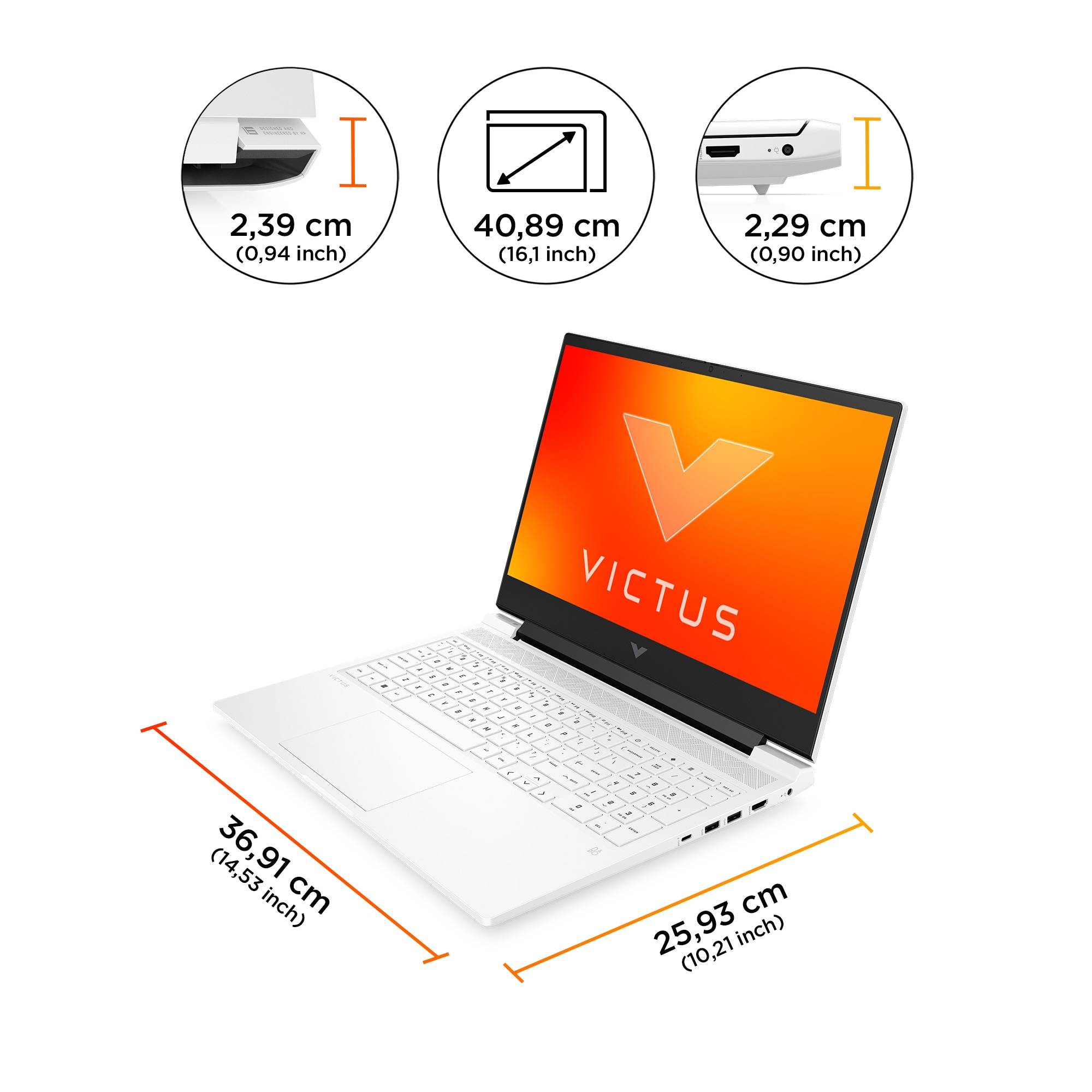 HP Victus Gaming 16-r0054nd Intel® Core™ i7 i7-13620H Laptop 40,9 cm (16.1") Full HD 16 GB DDR5-SDRAM 512 GB SSD NVIDIA GeForce RTX 4070 Wi-Fi 6 (802.11ax) Windows 11 Home Zwart