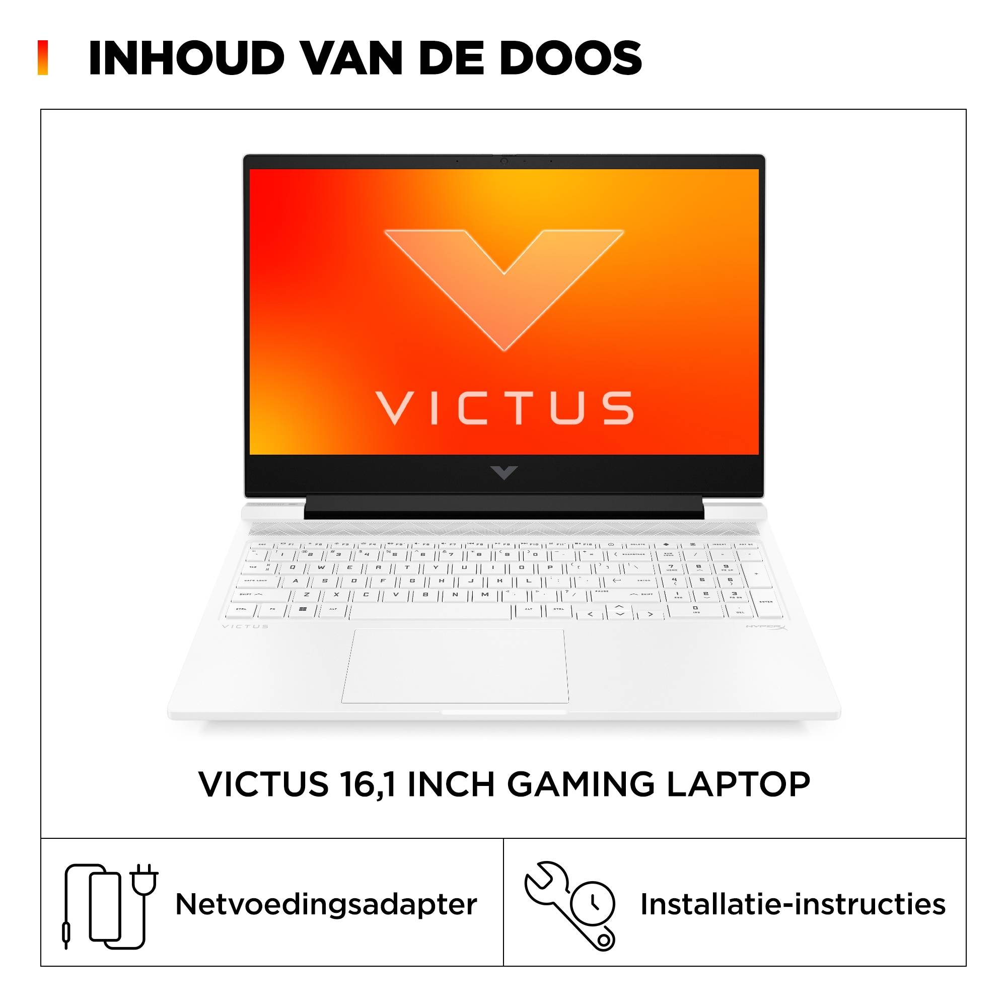 HP Victus Gaming 16-r1060nd Intel® Core™ i7 i7-14700HX Laptop 40,9 cm (16.1") Full HD 32 GB DDR5-SDRAM 1 TB SSD NVIDIA GeForce RTX 4070 Wi-Fi 6 (802.11ax) Windows 11 Home Zwart