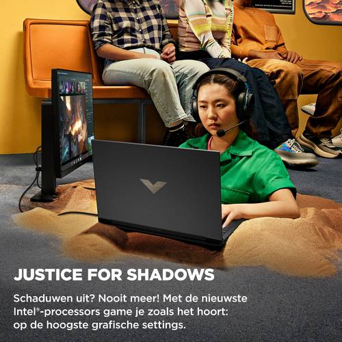 HP Victus Gaming 16-r1060nd Intel® Core™ i7 i7-14700HX Laptop 40,9 cm (16.1") Full HD 32 GB DDR5-SDRAM 1 TB SSD NVIDIA GeForce RTX 4070 Wi-Fi 6 (802.11ax) Windows 11 Home Zwart