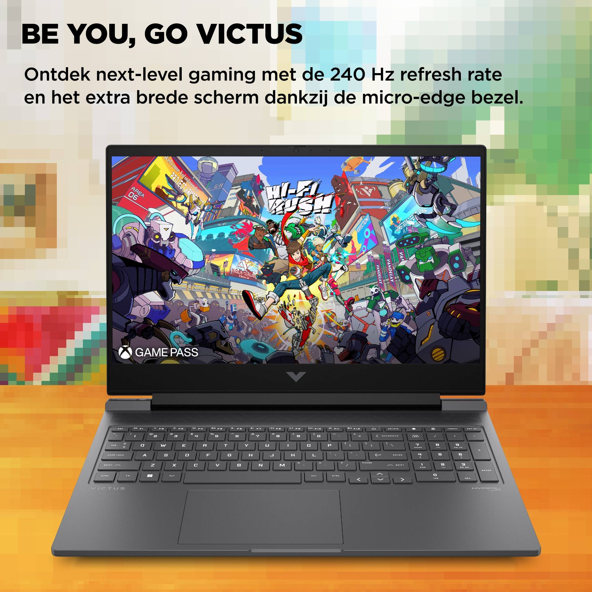 HP Victus Gaming 16-r1060nd Intel® Core™ i7 i7-14700HX Laptop 40,9 cm (16.1") Full HD 32 GB DDR5-SDRAM 1 TB SSD NVIDIA GeForce RTX 4070 Wi-Fi 6 (802.11ax) Windows 11 Home Zwart