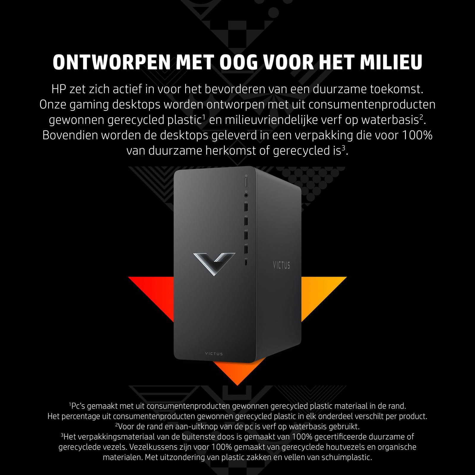 Victus by HP 15L TG02-0001nd AMD Ryzen™ 5 5600G 16 GB DDR4-SDRAM 512 GB SSD NVIDIA GeForce RTX 4060 Windows 11 Home Tower PC Zwart