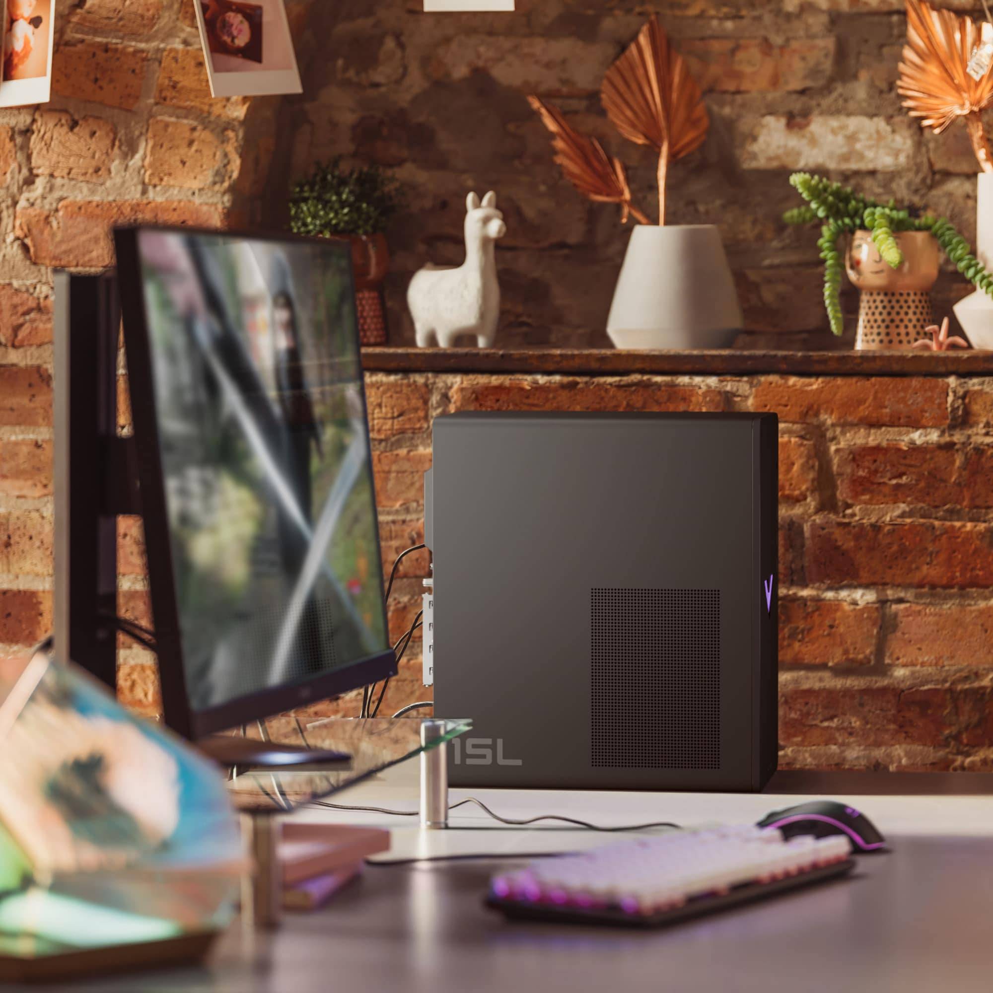 Victus by HP 15L TG02-0001nd AMD Ryzen™ 5 5600G 16 GB DDR4-SDRAM 512 GB SSD NVIDIA GeForce RTX 4060 Windows 11 Home Tower PC Zwart