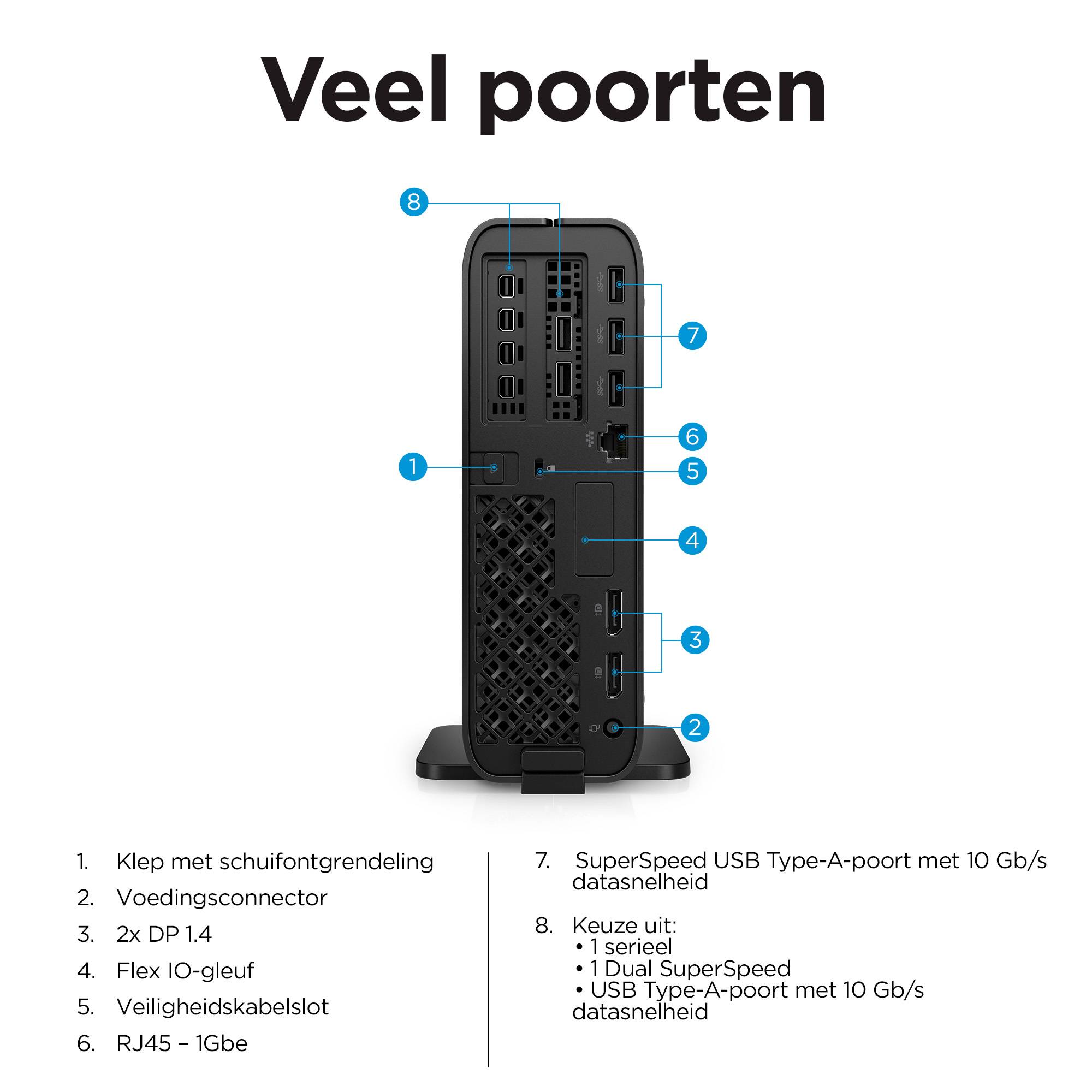 HP Z2 Mini G9 Intel® Core™ i7 i7-14700 16 GB DDR5-SDRAM 512 GB SSD NVIDIA T400 Windows 11 Pro Mini PC Workstation Zwart