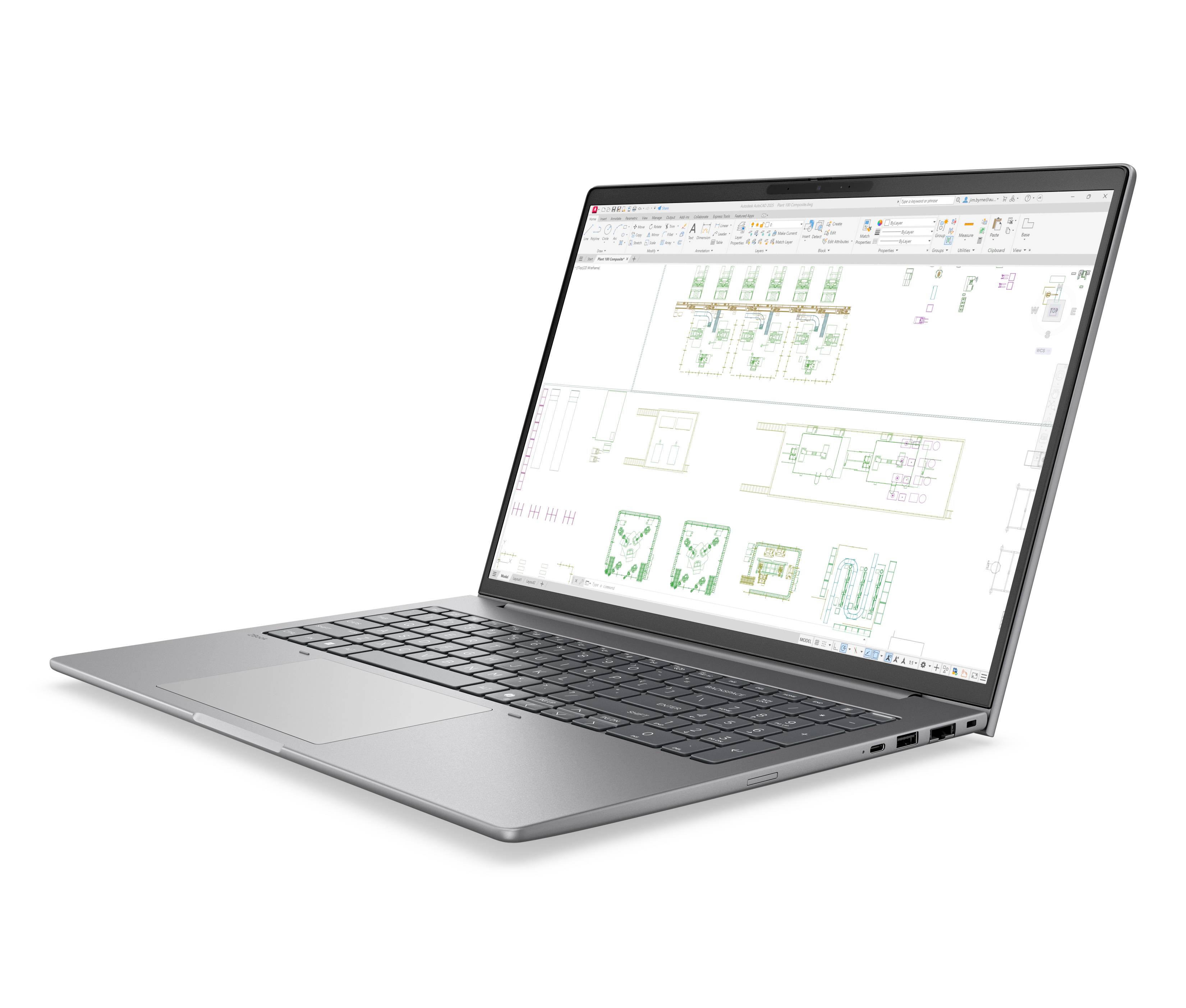 HP ZBook 8 G2i Wolf Pro Security Edition Copilot+ PC Intel Core Ultra 9 386H Mobiel werkstation 40,6 cm (16") WUXGA 48 GB DDR5-SDRAM 1 TB SSD NVIDIA RTX PRO 500 Blackwell Wi-Fi 7 (802.11be) Windows 11 Pro AI Workstation, AI PC Zilver