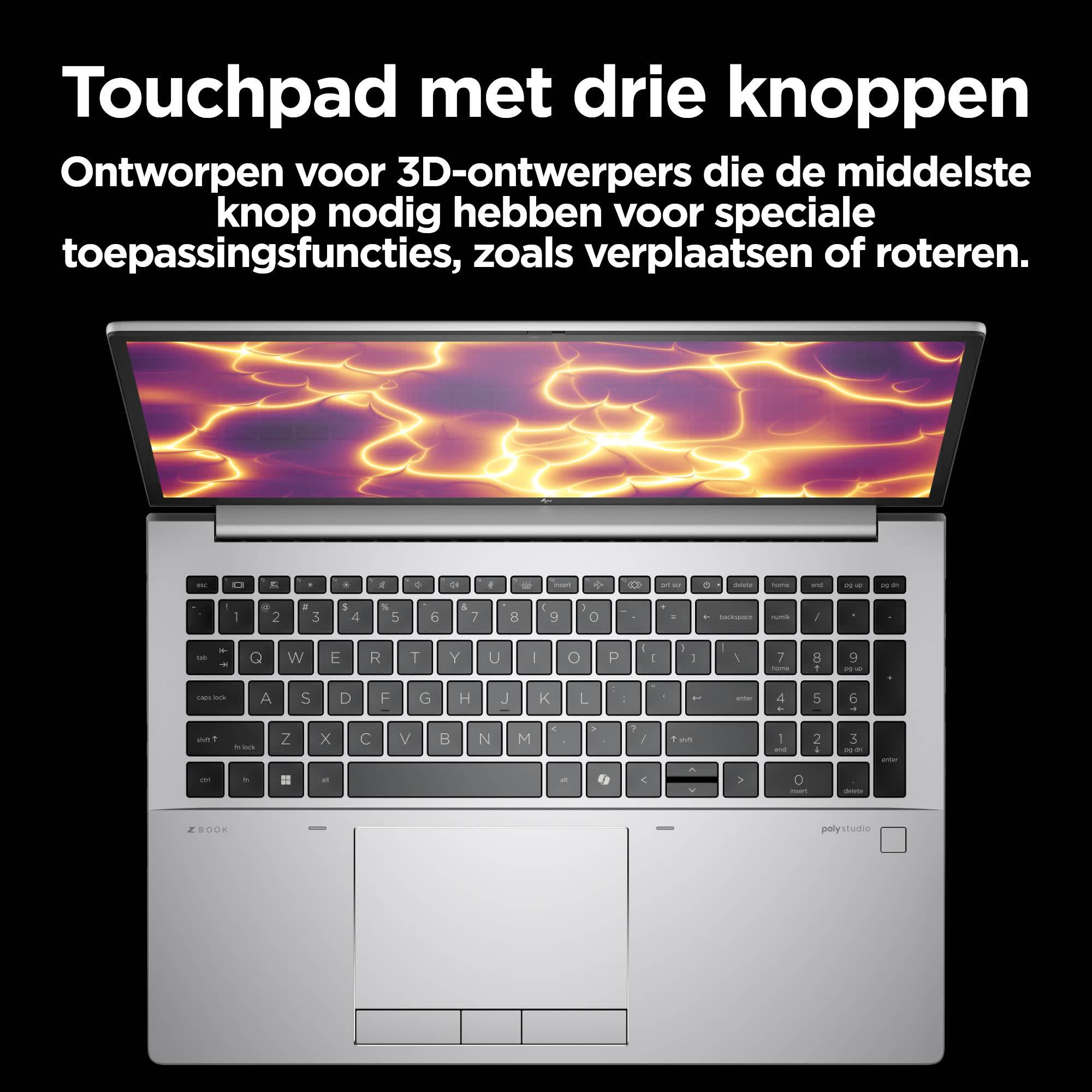 HP ZBook Fury 16 G11 Intel® Core™ i9 i9-13950HX Mobiel werkstation 40,6 cm (16") WQUXGA 32 GB DDR5-SDRAM 1 TB SSD NVIDIA Quadro RTX 4000 Wi-Fi 7 (802.11be) Windows 11 Pro AI PC, AI Workstation Grijs