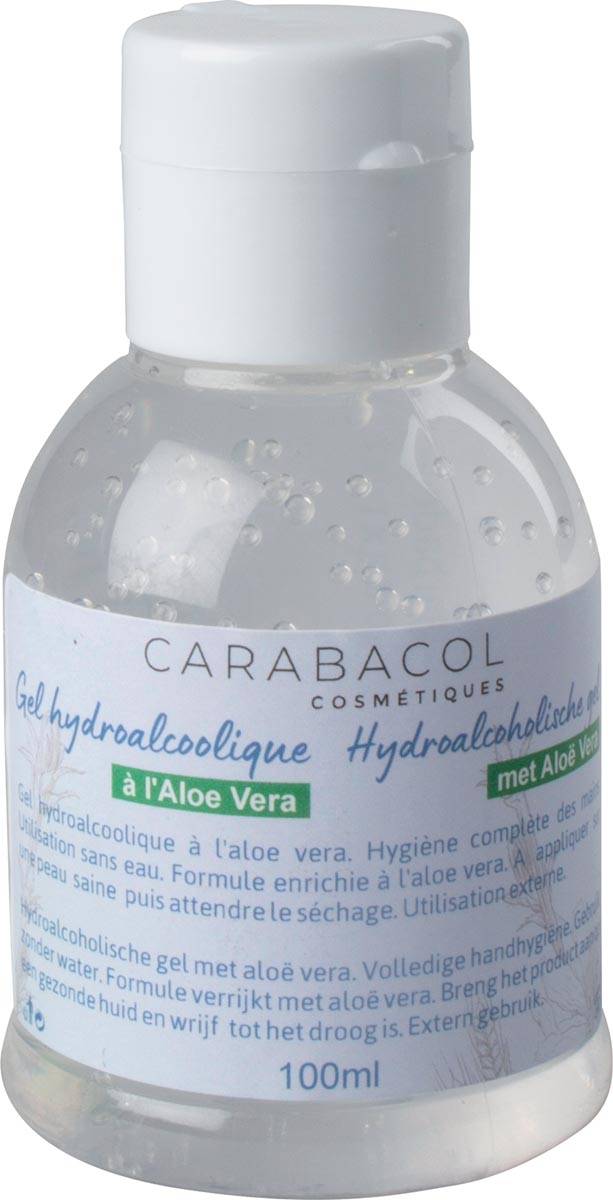 Hydroalcoholische handgel, 50-70% alcohol, fles van 100 ml