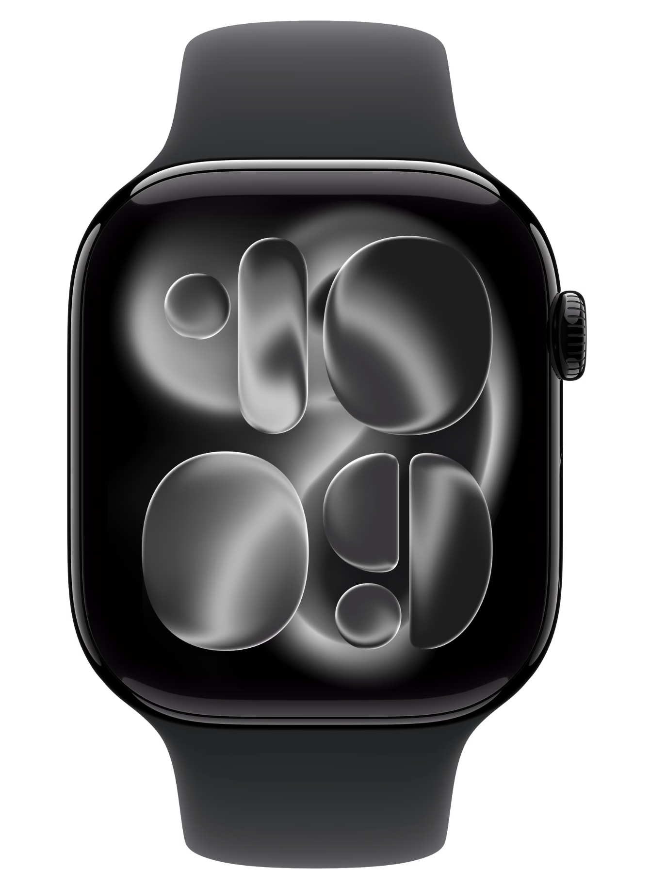 Apple Watch Series 11 46mm Zwart Sportband S/M