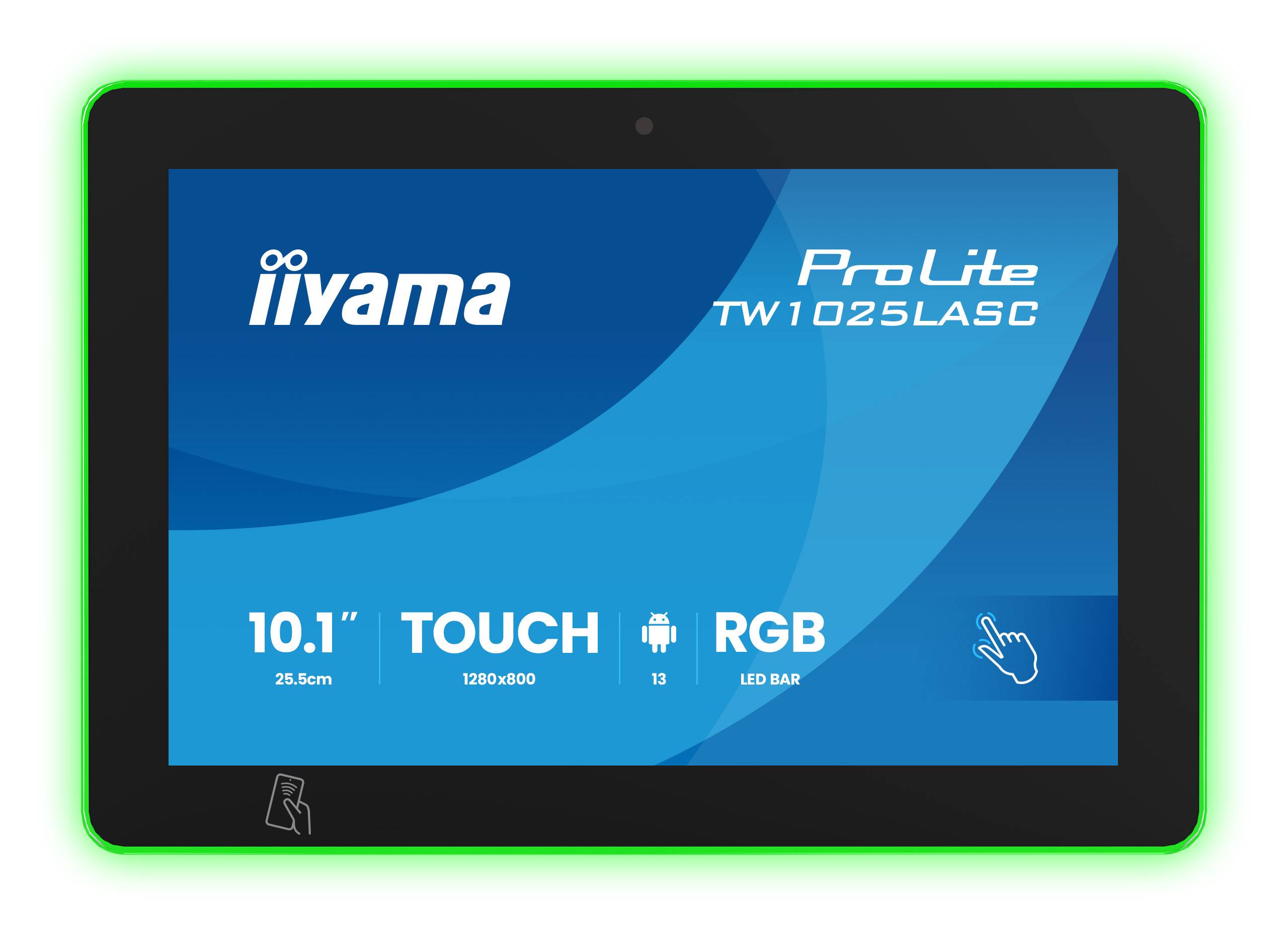iiyama ProLite TW1025LASC-B3PNR computer monitor 25,6 cm (10.1") 1280 x 800 Pixels WXGA LED Touchscreen Multi-gebruiker Zwart