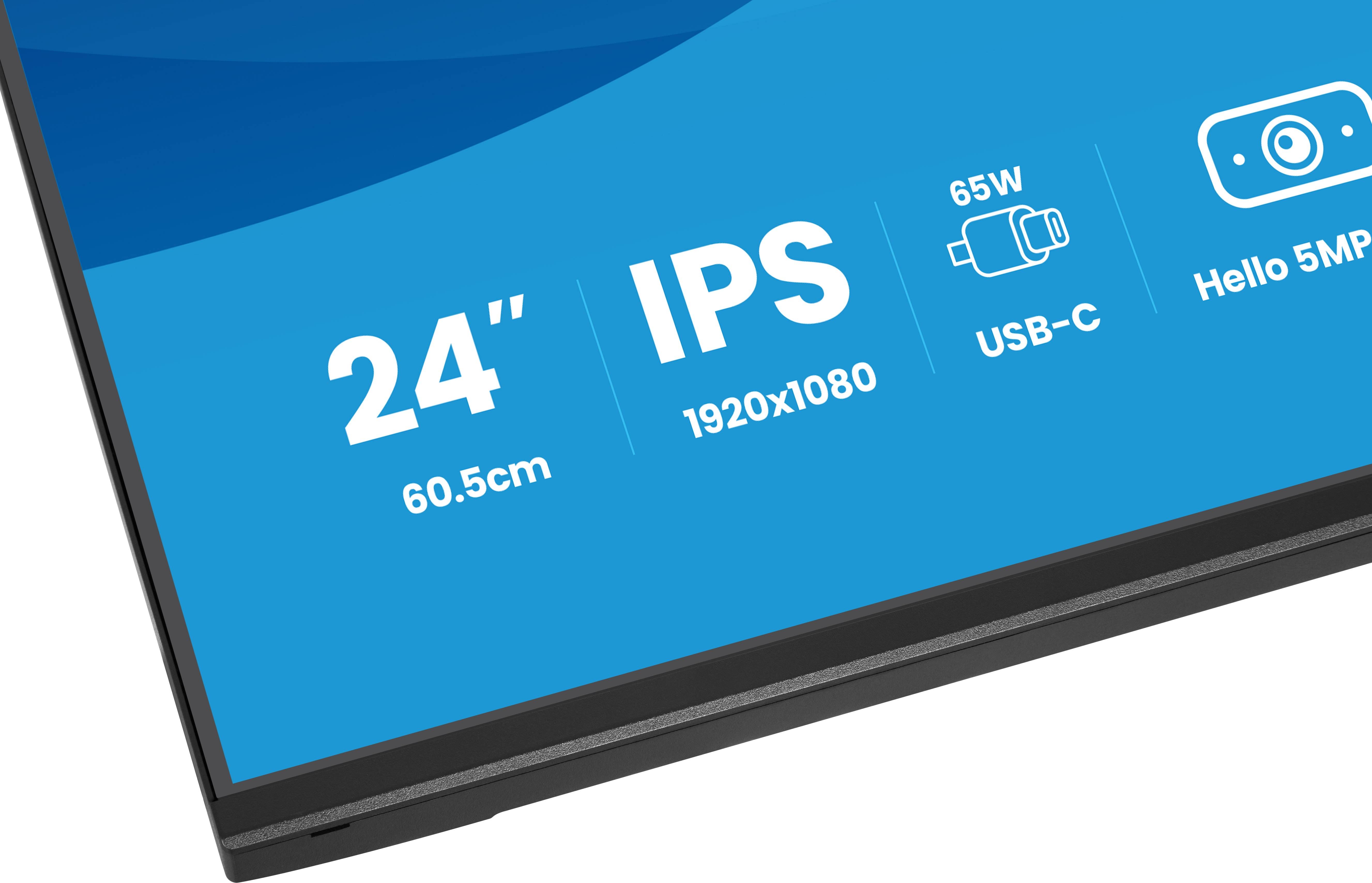 iiyama ProLite XB2497HSNH-B1 24IN IPS LCD 4MS 1920X1080 350CD/M2 HDMI/DP/USB 2 computer monitor 60,5 cm (23.8") 1920 x 1080 Pixels Full HD Zwart
