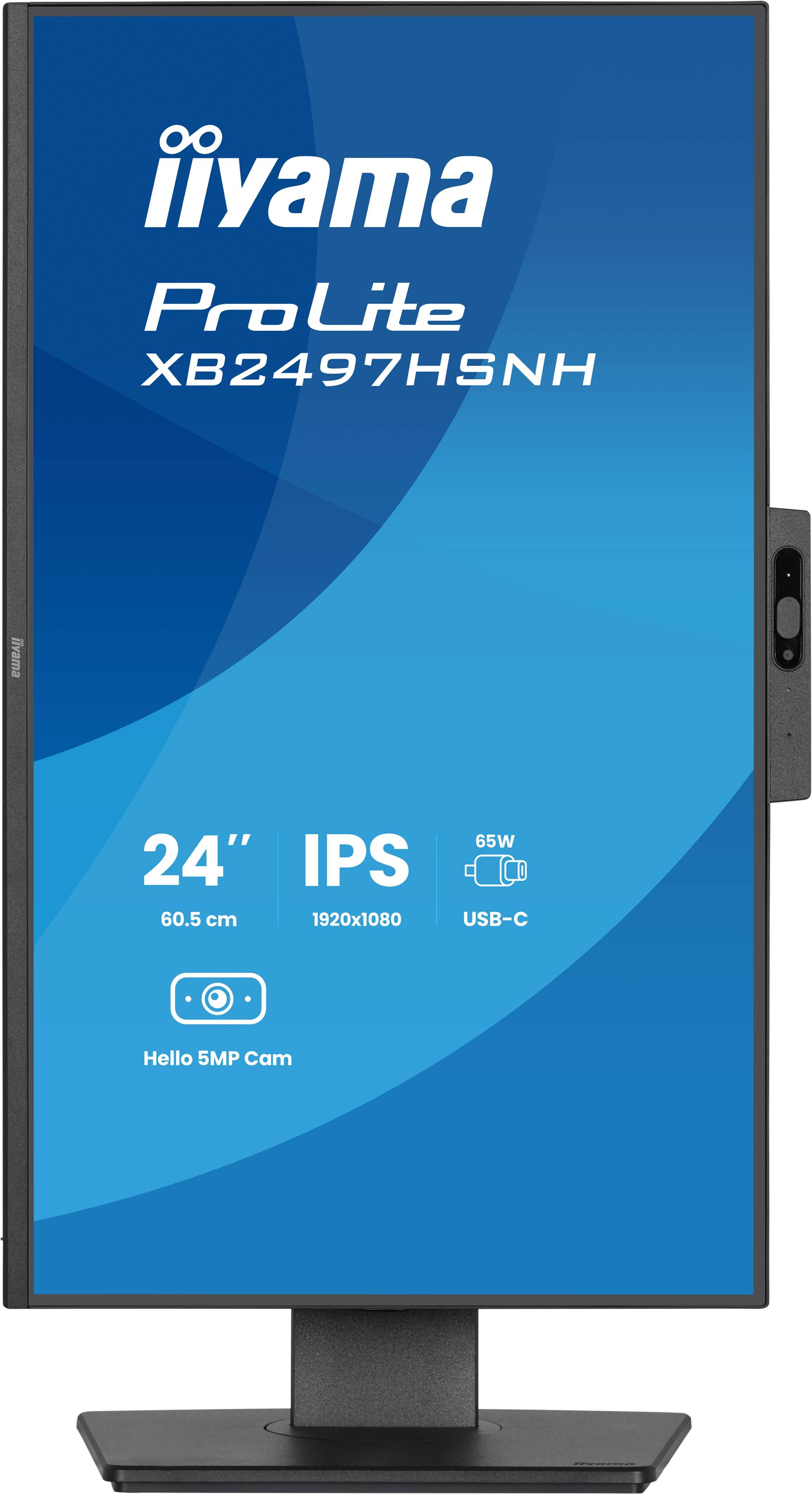 iiyama ProLite XB2497HSNH-B1 24IN IPS LCD 4MS 1920X1080 350CD/M2 HDMI/DP/USB 2 computer monitor 60,5 cm (23.8") 1920 x 1080 Pixels Full HD Zwart