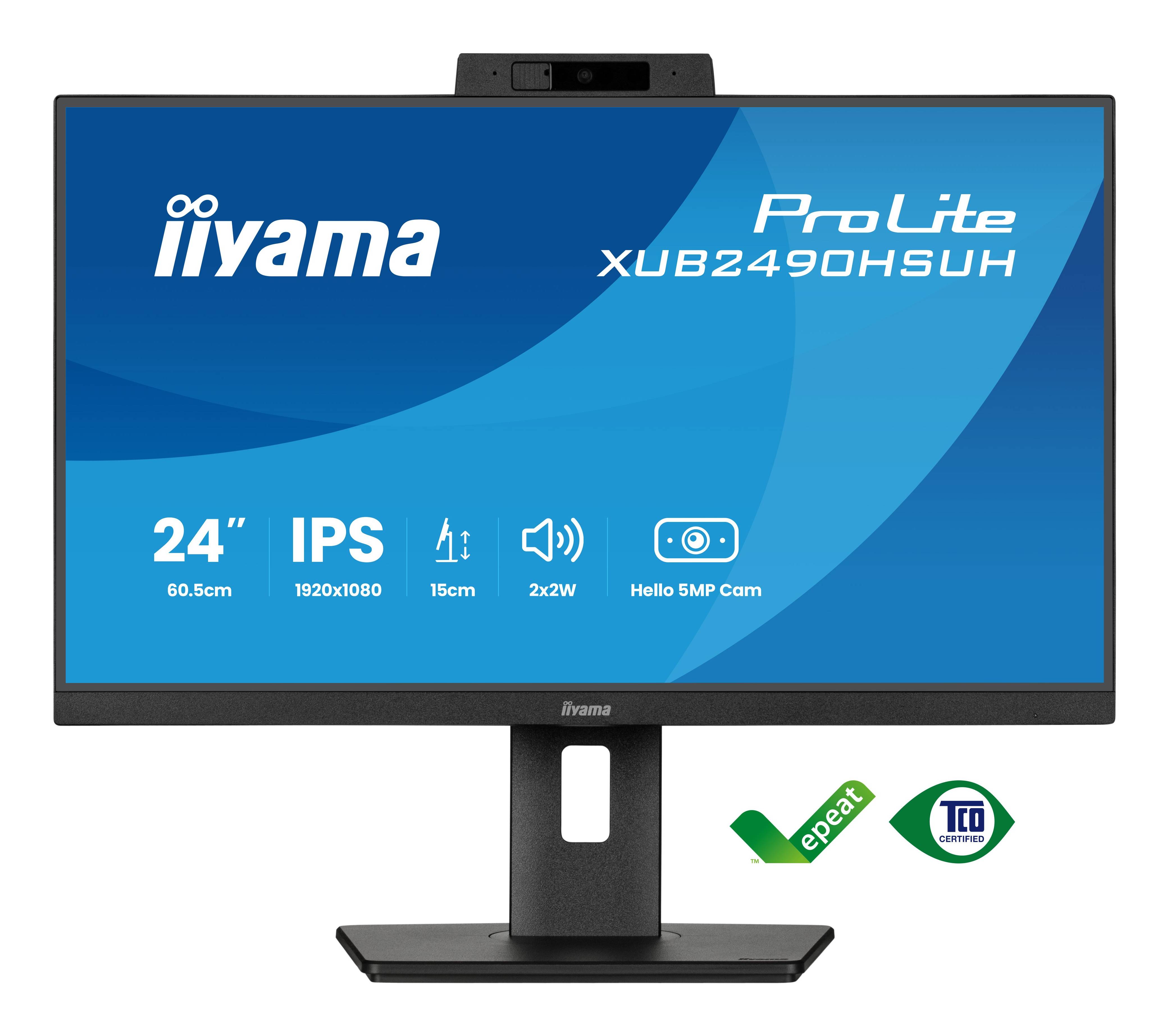 iiyama XUB2490HSUH-B2 computer monitor 60,5 cm (23.8") 1920 x 1080 Pixels Full HD LED Zwart