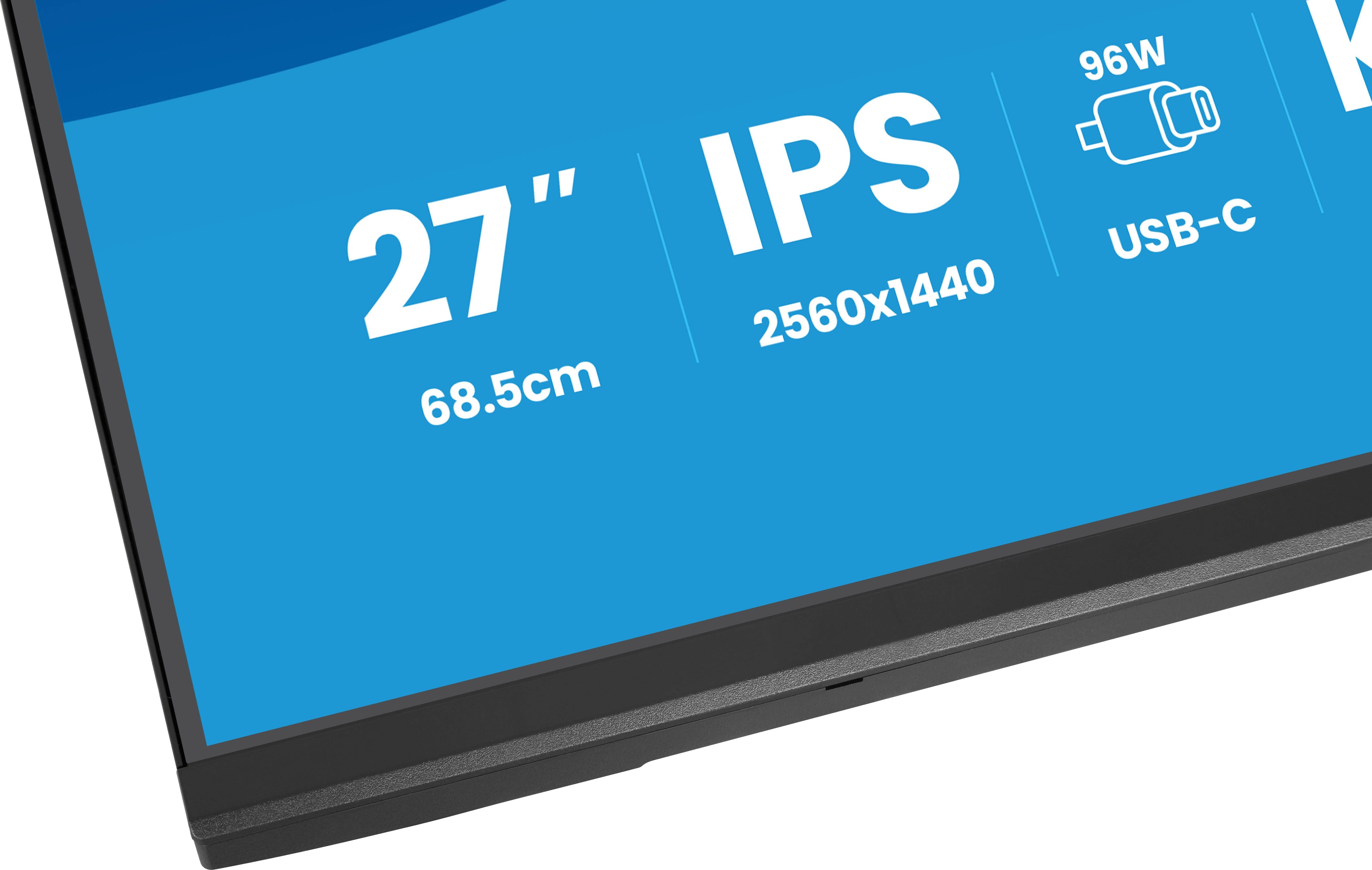 iiyama ProLite XB2797QSNPH-B1 27IN IPS LCD 4MS 2560X1440 350CD/M2 HDMI/DP/USB 2 computer monitor 68,6 cm (27") 2560 x 1440 Pixels Quad HD Zwart