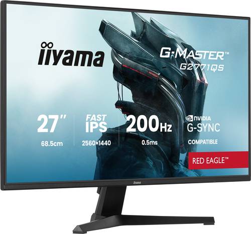 iiyama G-MASTER G2771QS-B1 computer monitor 68,6 cm (27") 2560 x 1440 Pixels Wide Quad HD Zwart