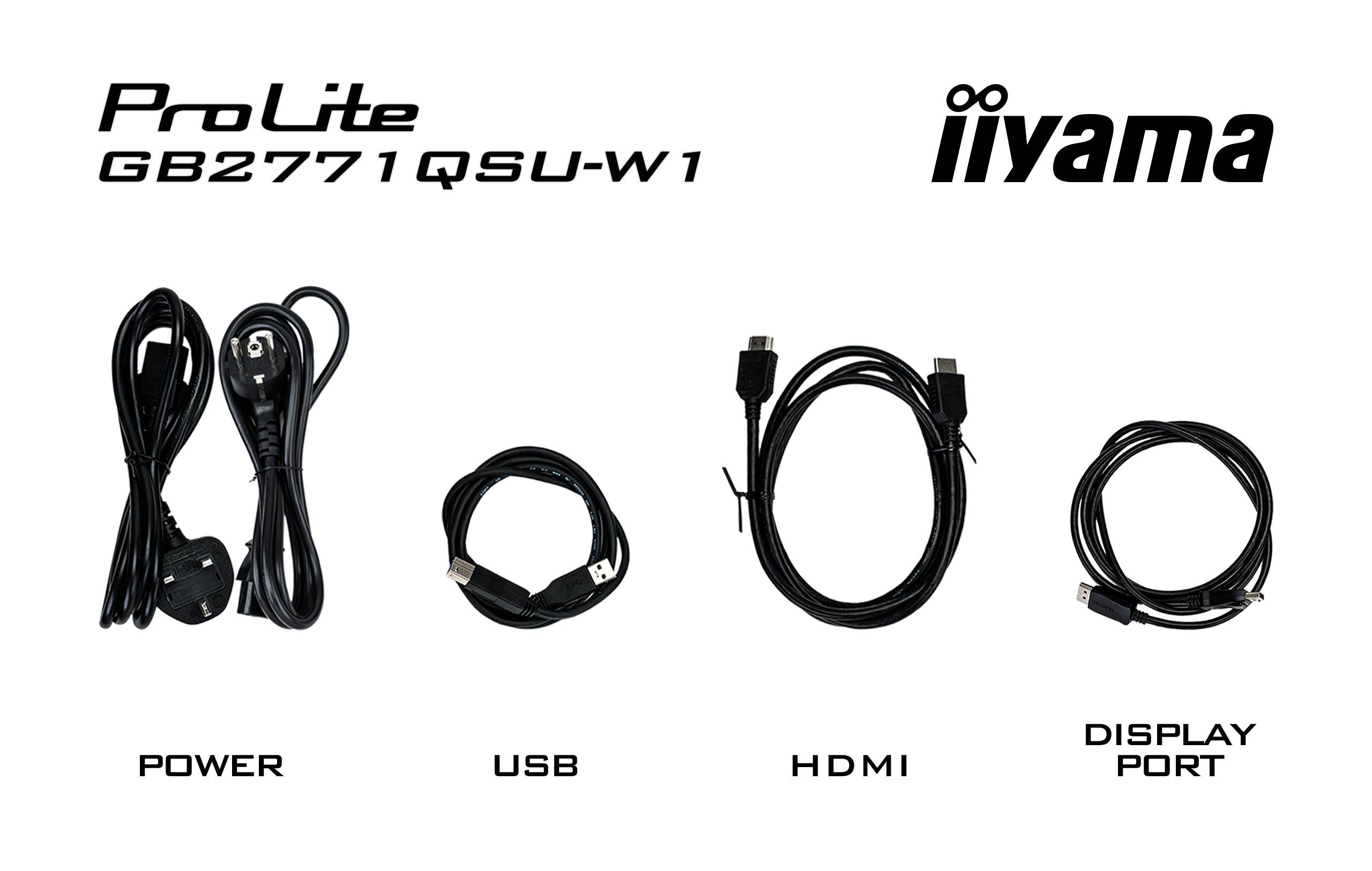 iiyama G-MASTER GB2771QSU-W1 computer monitor 68,6 cm (27") 2560 x 1440 Pixels Wide Quad HD Wit