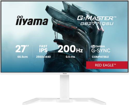 iiyama G-MASTER GB2771QSU-W1 computer monitor 68,6 cm (27") 2560 x 1440 Pixels Wide Quad HD Wit