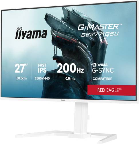 iiyama G-MASTER GB2771QSU-W1 computer monitor 68,6 cm (27") 2560 x 1440 Pixels Wide Quad HD Wit