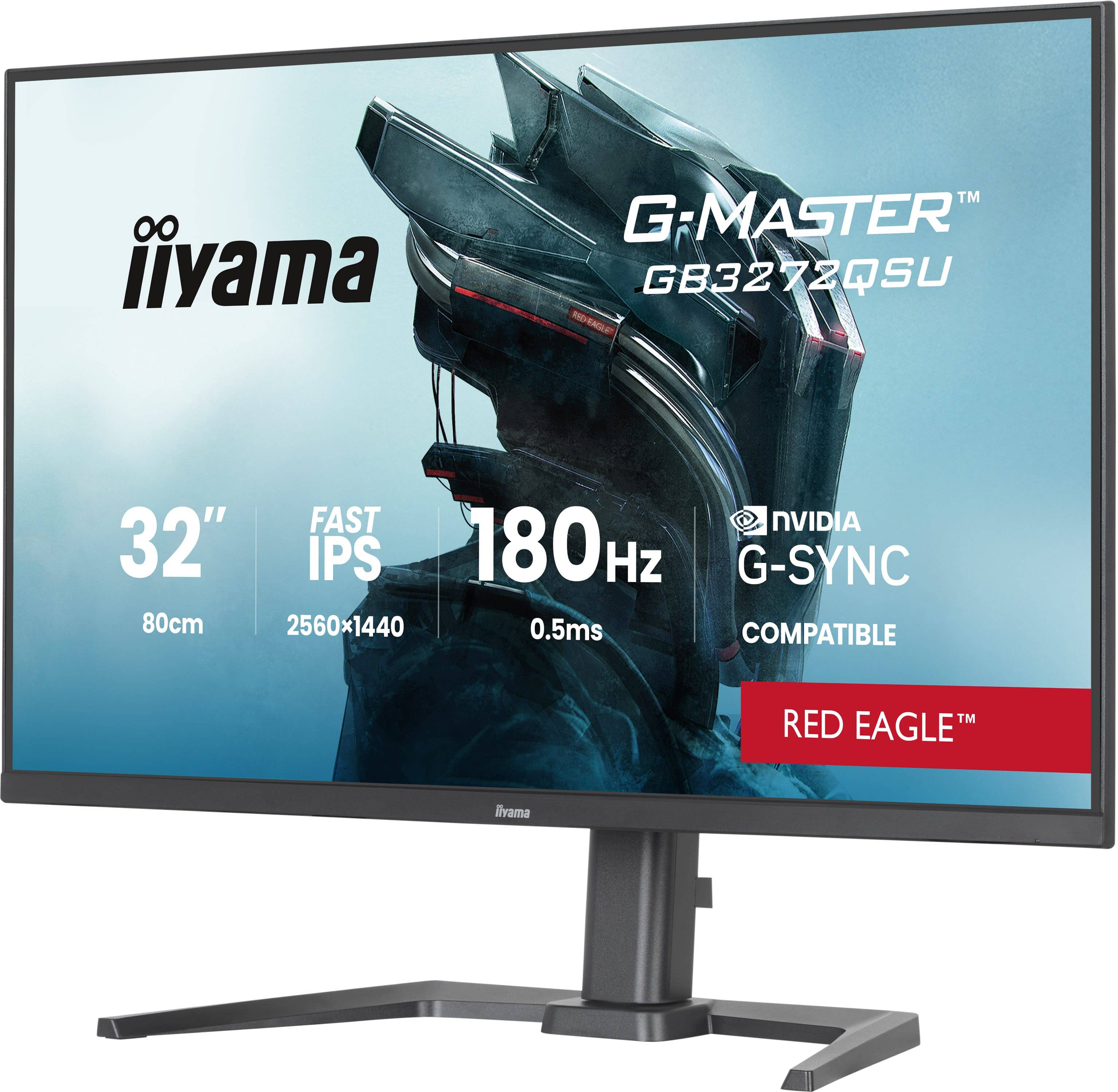 iiyama G-MASTER GB3272QSU-B1 computer monitor 80 cm (31.5") 2560 x 1440 Pixels Quad HD LED Zwart