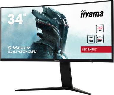 iiyama G-MASTER GCB3480WQSU-B1 computer monitor 86,4 cm (34") 3440 x 1440 Pixels UltraWide Quad HD LCD Zwart