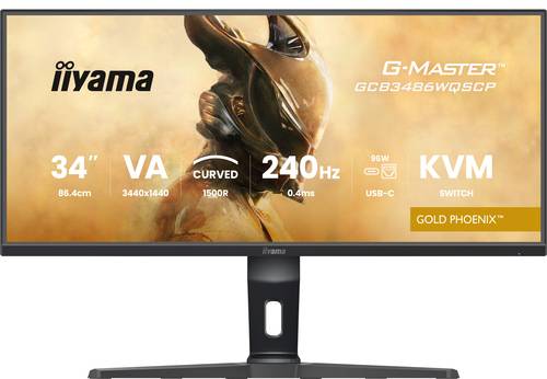iiyama G-MASTER GCB3486WQSCP-B1 computer monitor 86,4 cm (34") 1440 x 3440 Pixels 4K Ultra HD Zwart