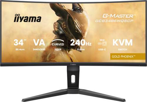 iiyama G-MASTER GCB3486WQSCP-B1 computer monitor 86,4 cm (34") 1440 x 3440 Pixels 4K Ultra HD Zwart