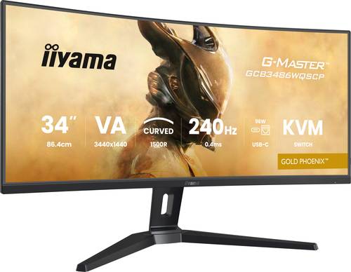 iiyama G-MASTER GCB3486WQSCP-B1 computer monitor 86,4 cm (34") 1440 x 3440 Pixels 4K Ultra HD Zwart