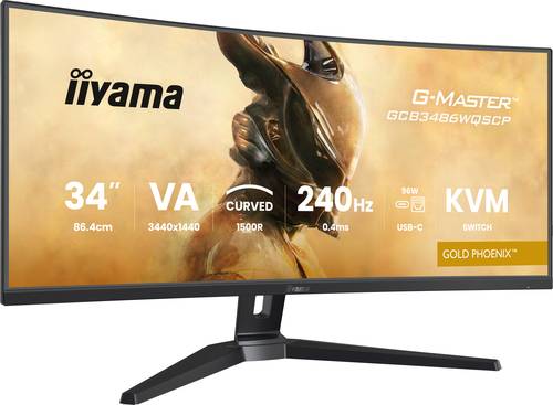 iiyama G-MASTER GCB3486WQSCP-B1 computer monitor 86,4 cm (34") 1440 x 3440 Pixels 4K Ultra HD Zwart