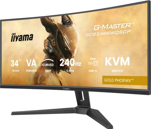 iiyama G-MASTER GCB3486WQSCP-B1 computer monitor 86,4 cm (34") 1440 x 3440 Pixels 4K Ultra HD Zwart