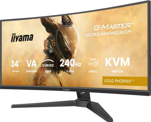 iiyama G-MASTER GCB3486WQSCP-B1 computer monitor 86,4 cm (34") 1440 x 3440 Pixels 4K Ultra HD Zwart