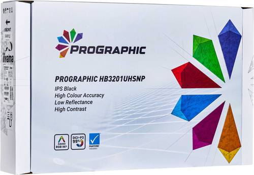 iiyama ProGraphic HB3201UHSNP-B1 computer monitor 80 cm (31.5") 3840 x 2160 Pixels Zwart