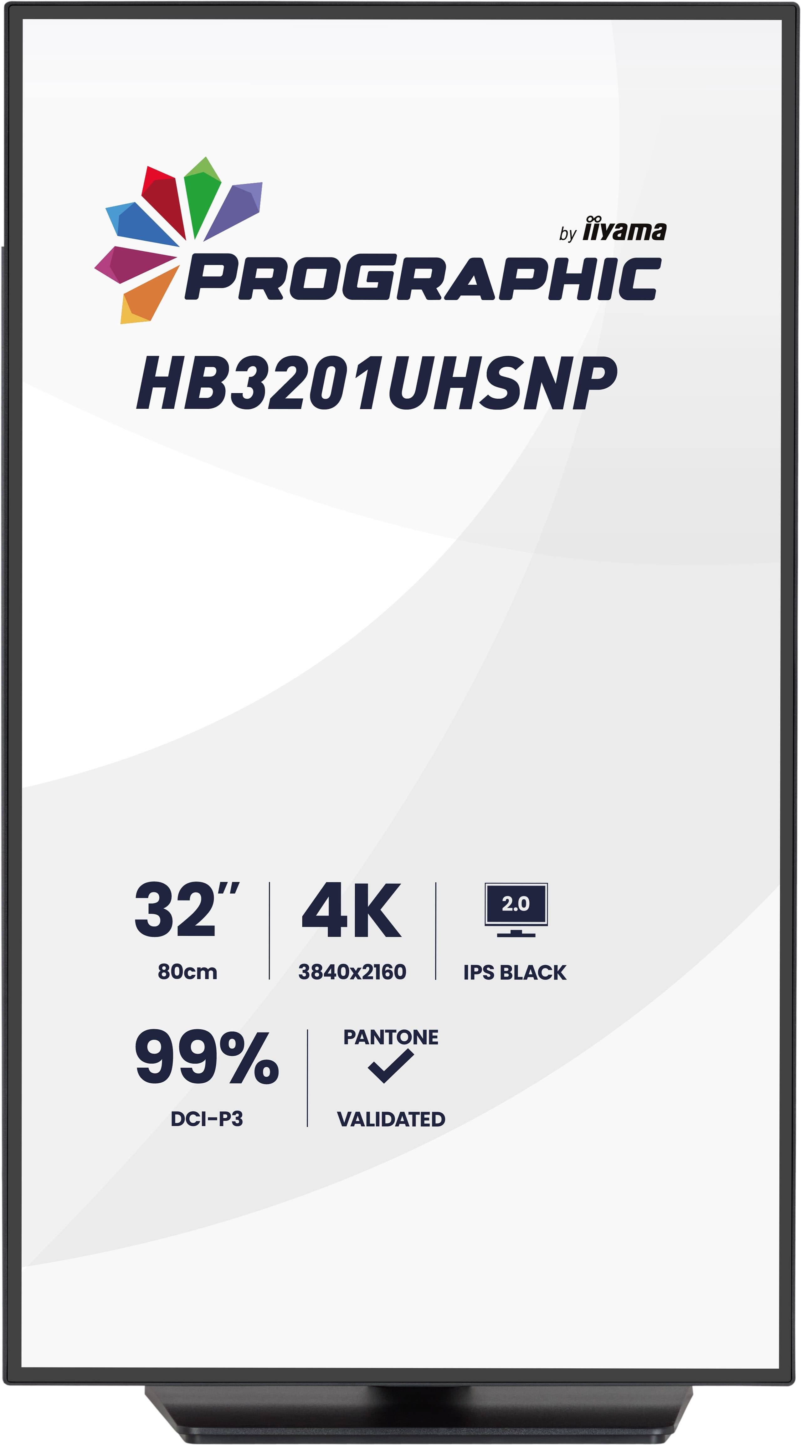 iiyama ProGraphic HB3201UHSNP-B1 computer monitor 80 cm (31.5") 3840 x 2160 Pixels Zwart