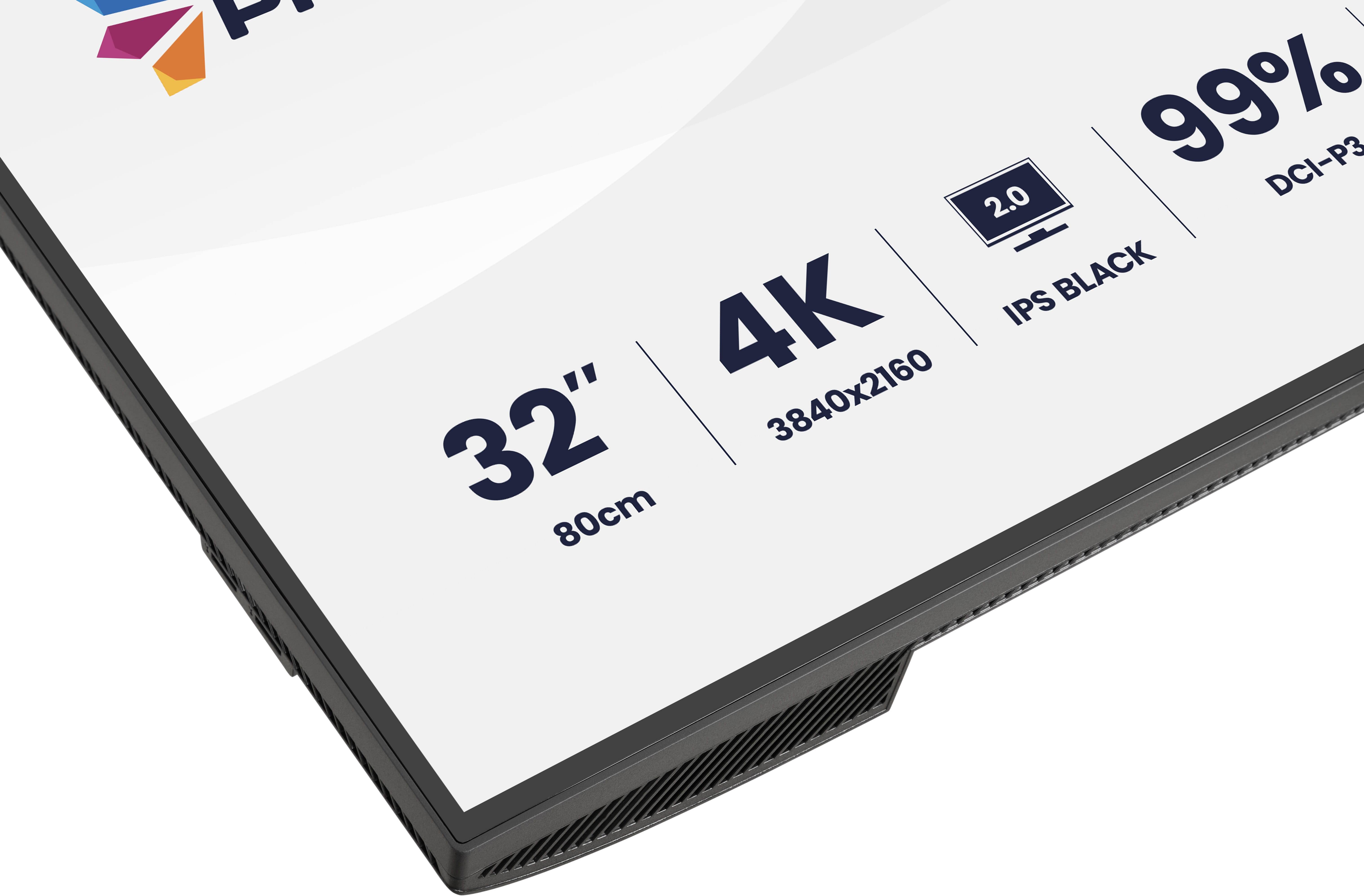 iiyama ProGraphic HB3201UHSNP-B1 computer monitor 80 cm (31.5") 3840 x 2160 Pixels Zwart