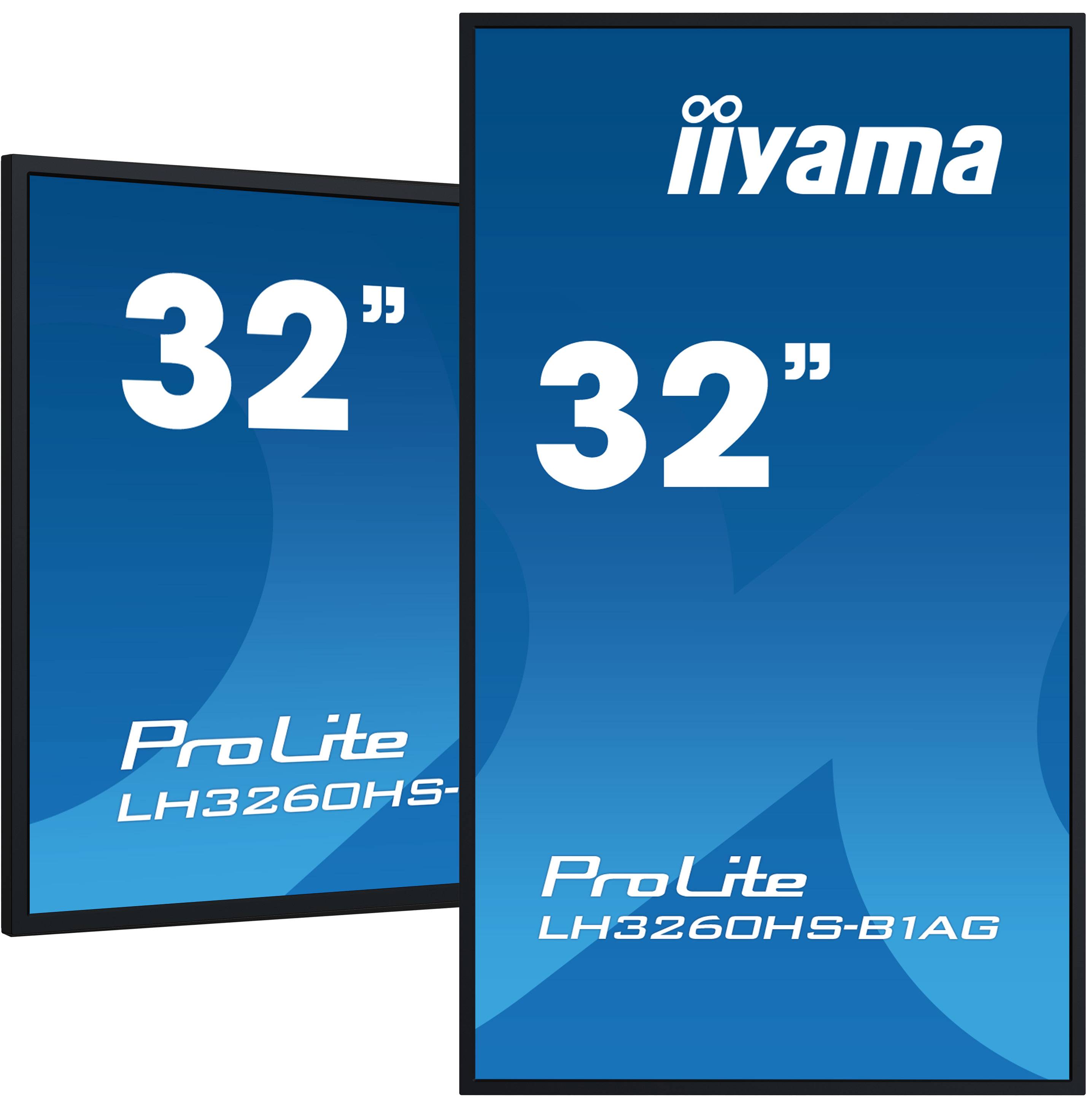 iiyama LH3260HS-B1AG beeldkrant Digitaal A-kaart 80 cm (31.5") LED Wifi 500 cd/m² Full HD Zwart Type processor Android 11 24/7