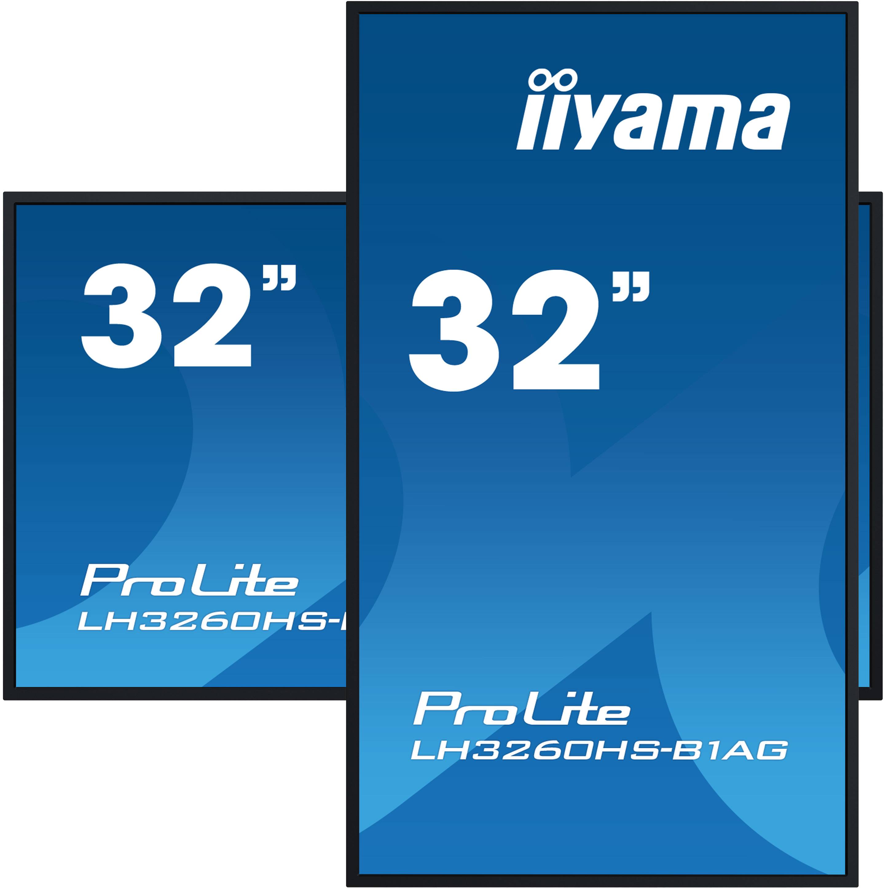 iiyama LH3260HS-B1AG beeldkrant Digitaal A-kaart 80 cm (31.5") LED Wifi 500 cd/m² Full HD Zwart Type processor Android 11 24/7
