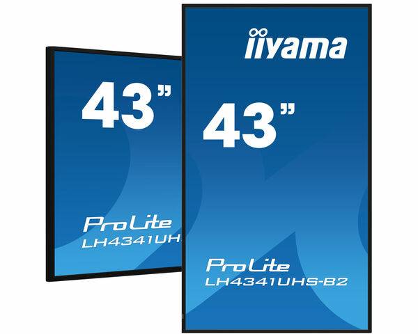 iiyama LH4341UHS-B2 beeldkrant 108 cm (42.5") LCD 500 cd/m² 4K Ultra HD Type processor Android 8.0 18/7