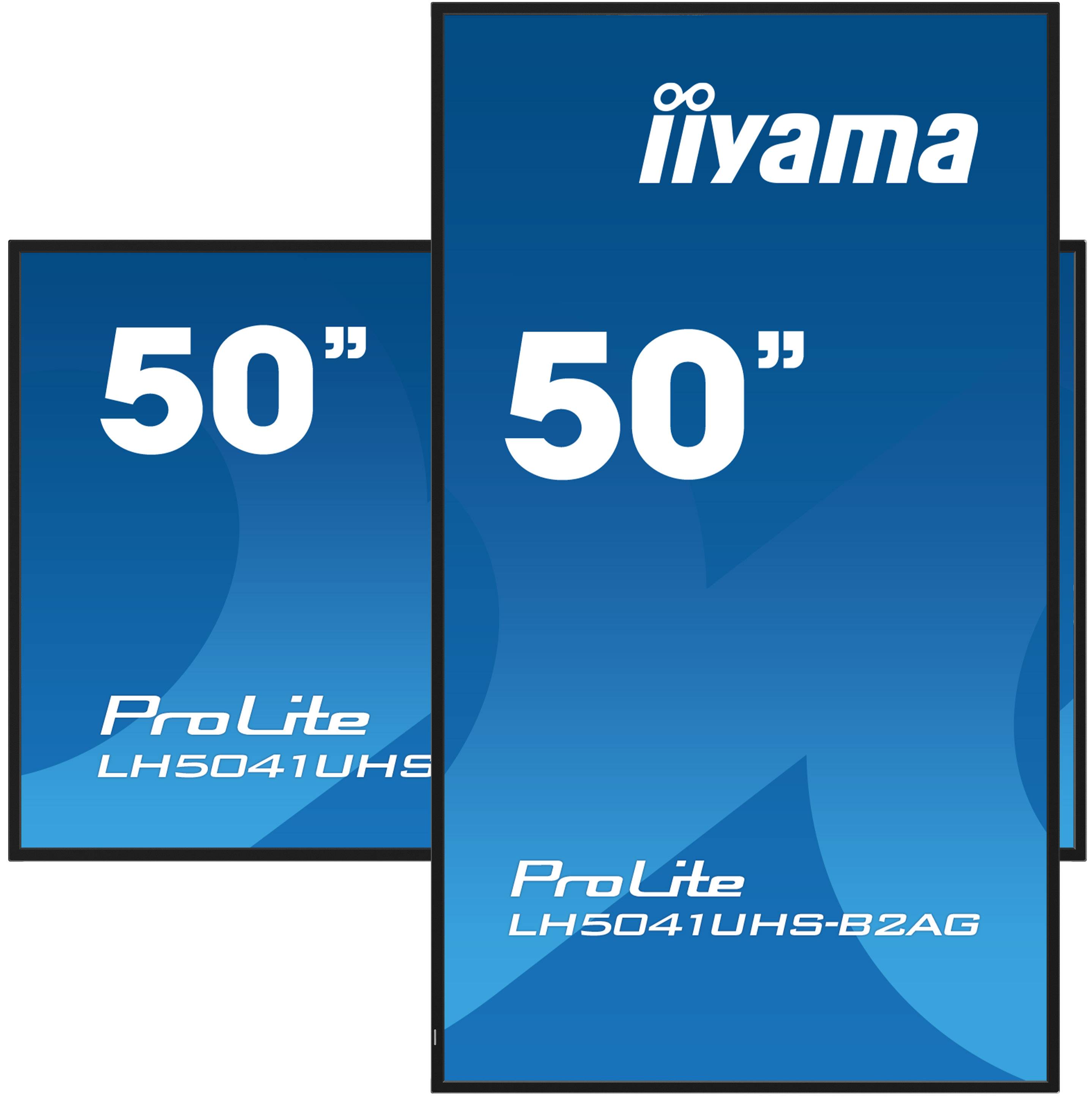 iiyama LH5041UHS-B2AG beeldkrant Digitale signage flatscreen 127 cm (50") LCD 500 cd/m² 4K Ultra HD Zwart 24/7