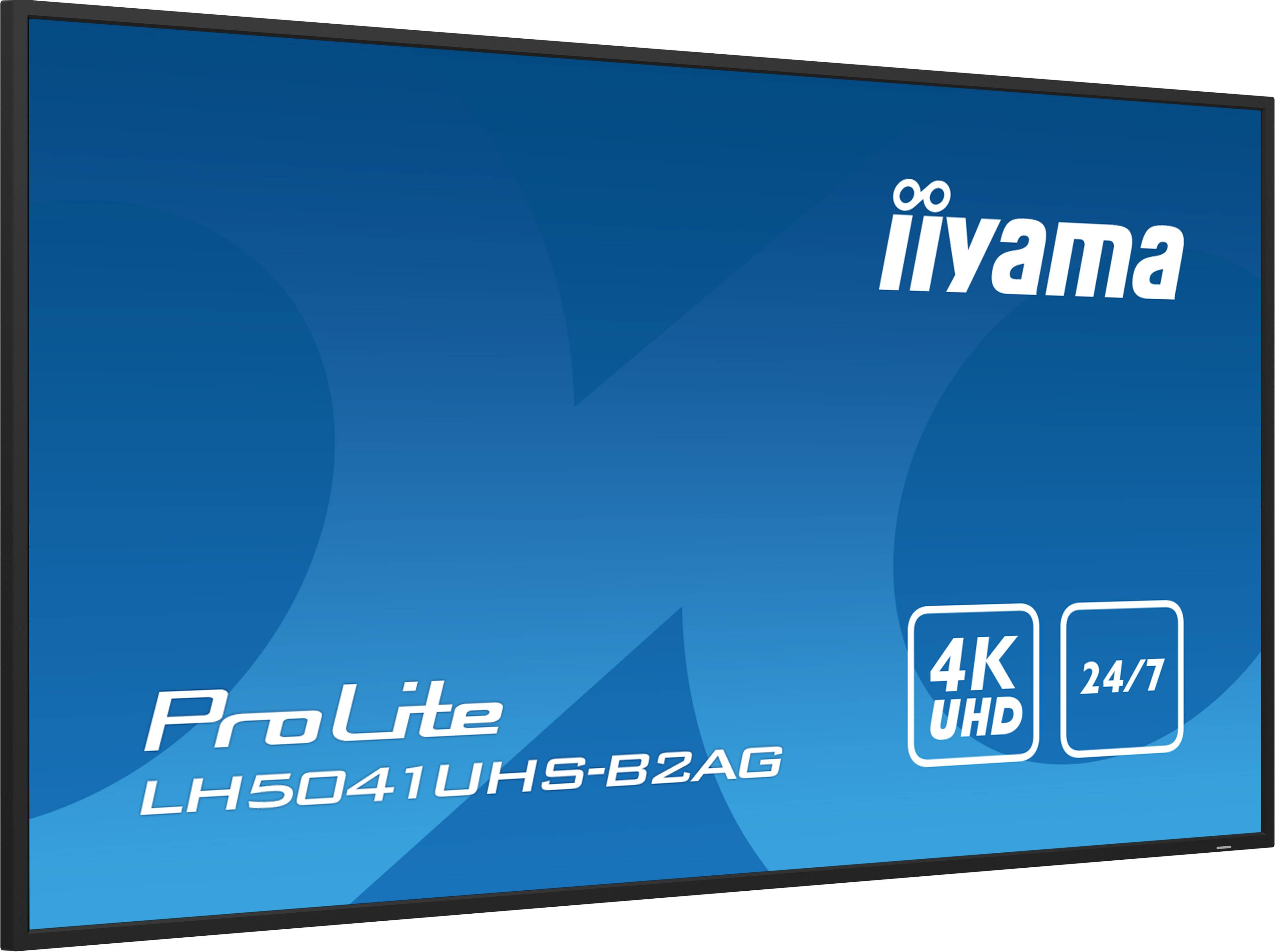 iiyama LH5041UHS-B2AG beeldkrant Digitale signage flatscreen 127 cm (50") LCD 500 cd/m² 4K Ultra HD Zwart 24/7