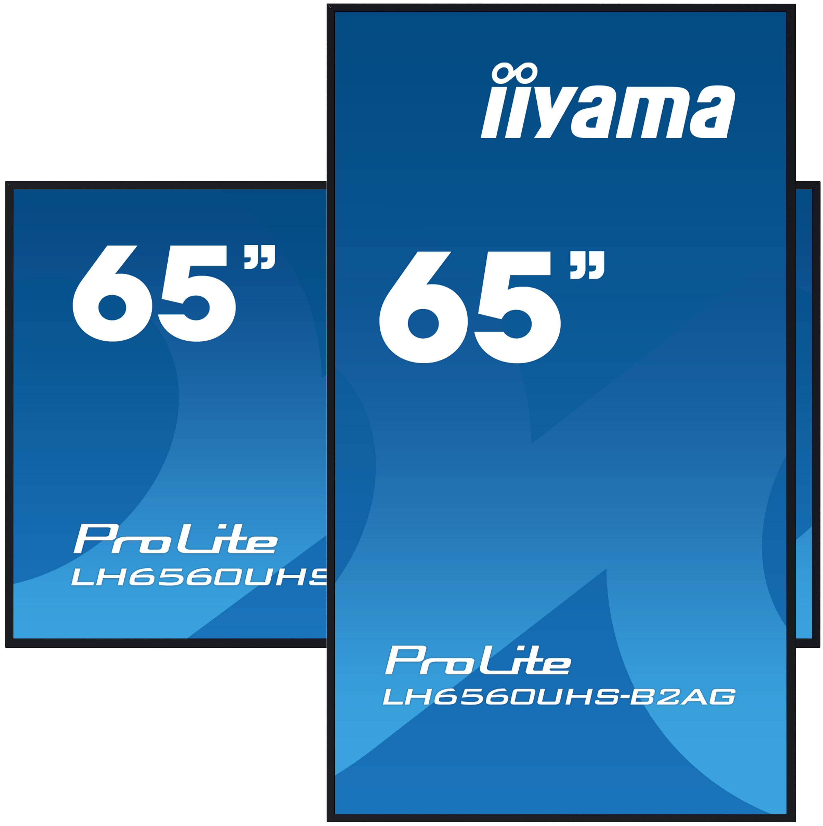 iiyama LH6560UHS-B2AG beeldkrant Digitaal A-kaart 165,1 cm (65") LED Wifi 500 cd/m² 4K Ultra HD Zwart Type processor Android 11 24/7